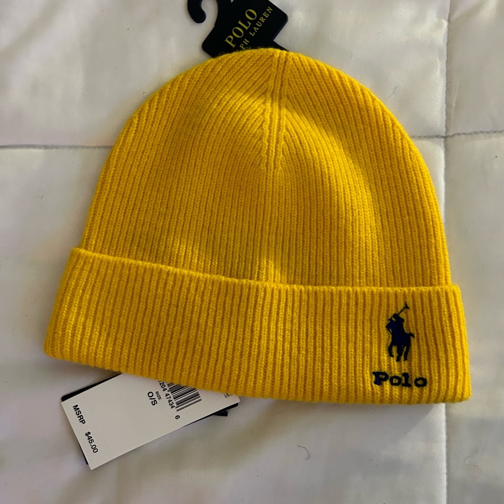 Men’s Ralph Lauren Polo beanie winter hat. New with tags